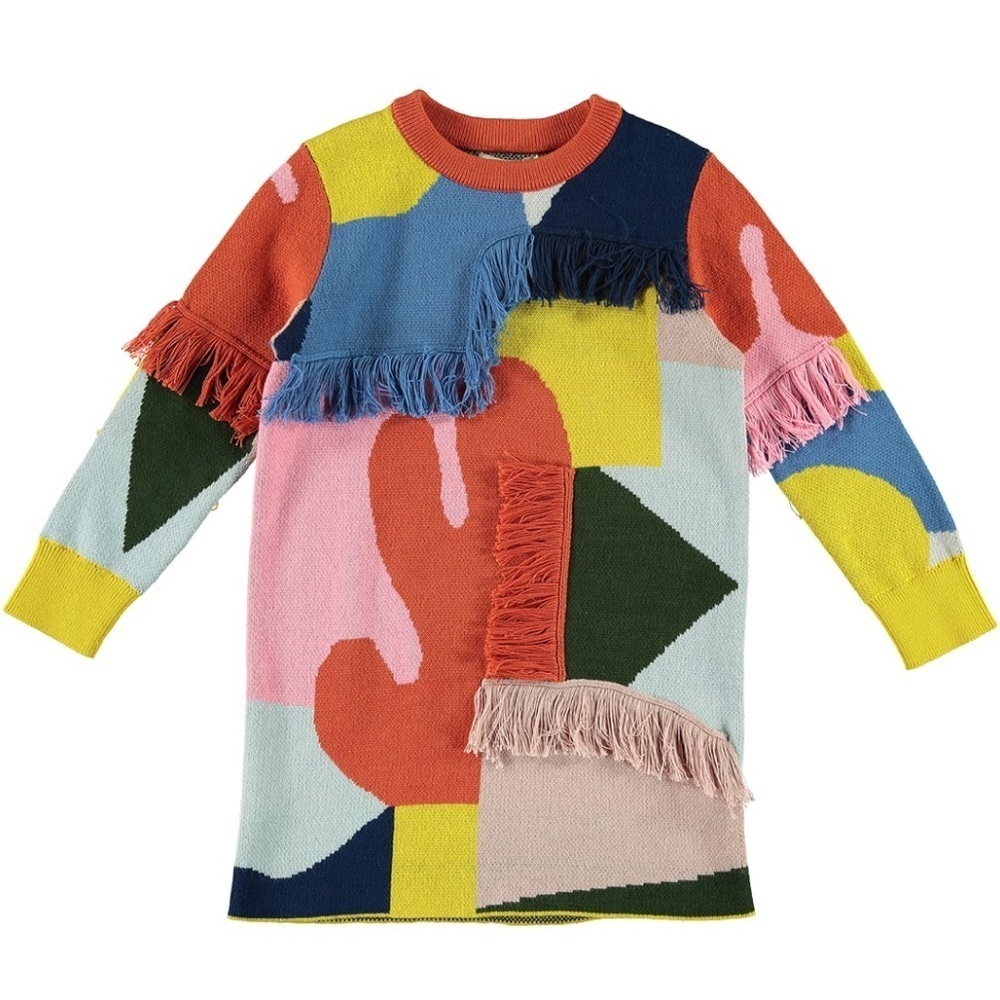 Stella McCartney patchwork fronted tapestry dress
